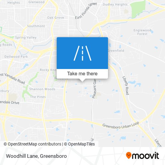 Woodhill Lane map