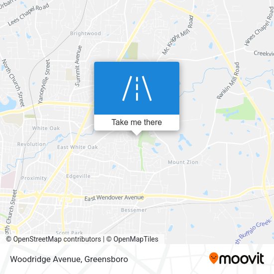 Woodridge Avenue map
