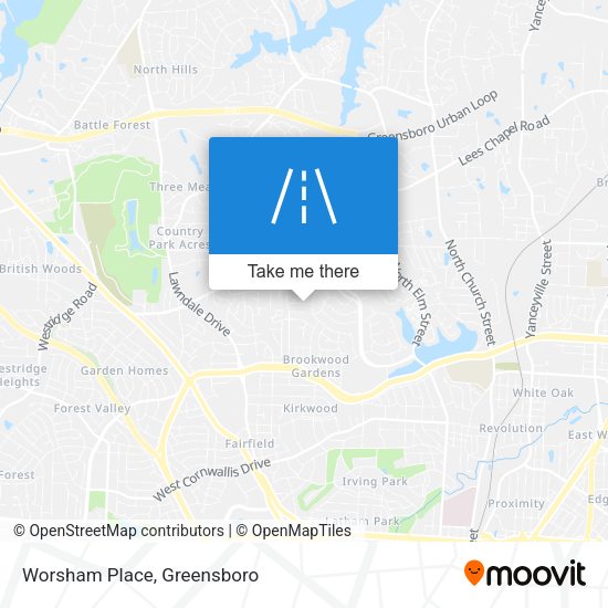 Worsham Place map