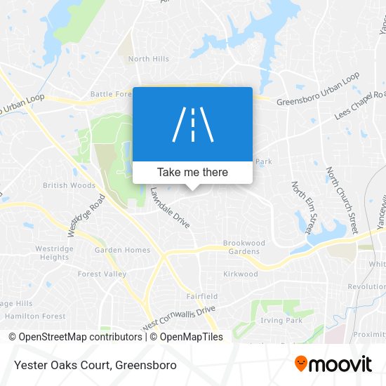 Mapa de Yester Oaks Court