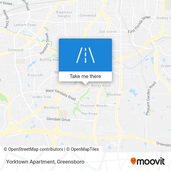 Yorktown Apartment map
