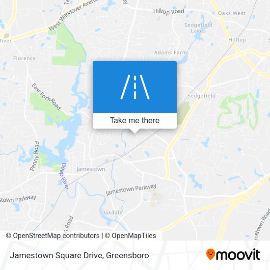 Mapa de Jamestown Square Drive