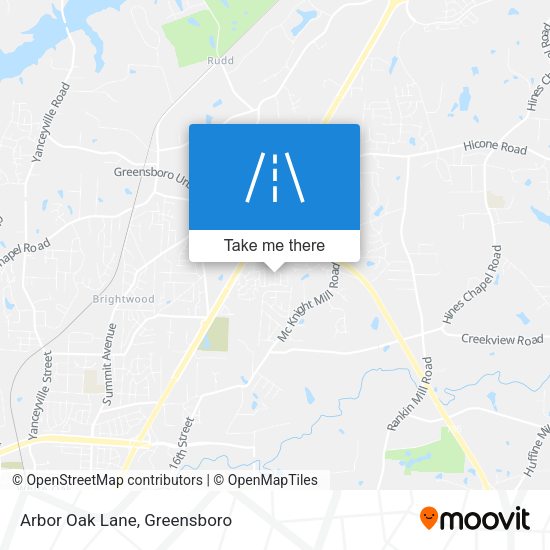 Mapa de Arbor Oak Lane