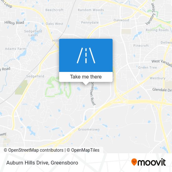 Auburn Hills Drive map