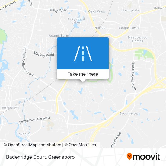 Badenridge Court map