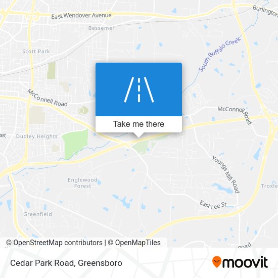 Mapa de Cedar Park Road