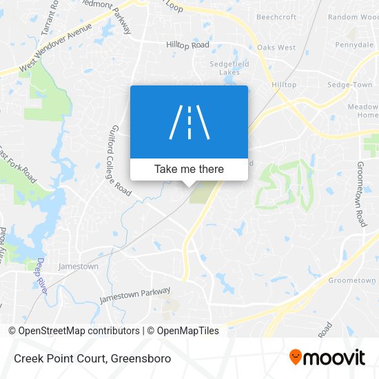 Creek Point Court map