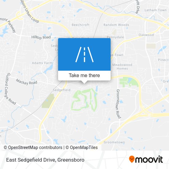 East Sedgefield Drive map
