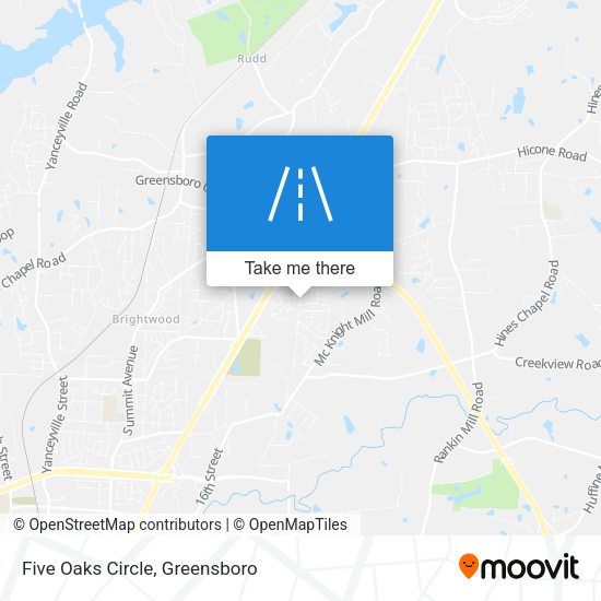 Five Oaks Circle map