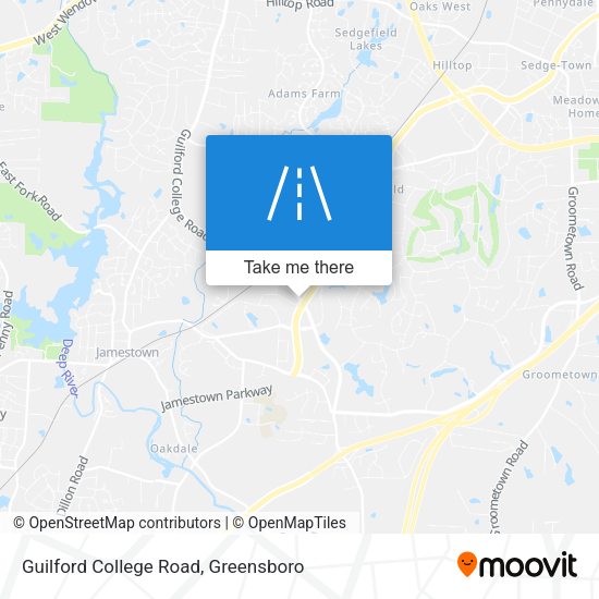Guilford College Road map