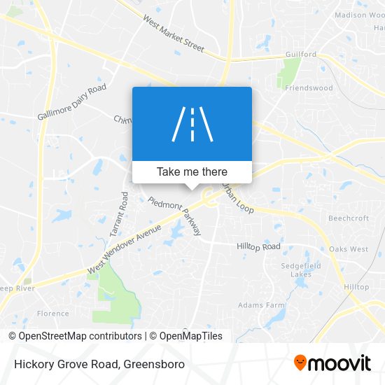 Hickory Grove Road map