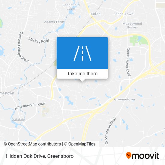 Mapa de Hidden Oak Drive