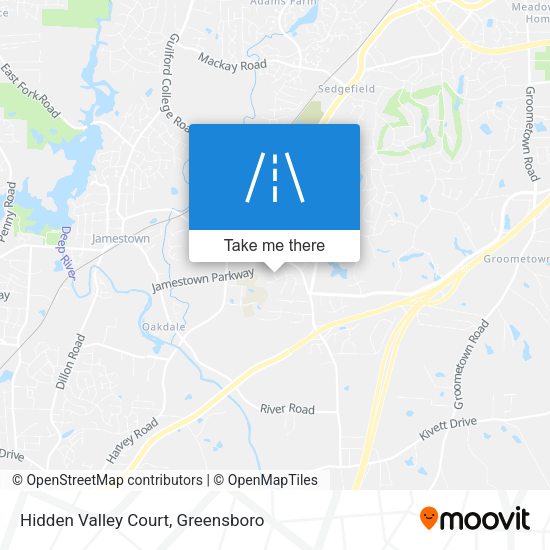 Hidden Valley Court map
