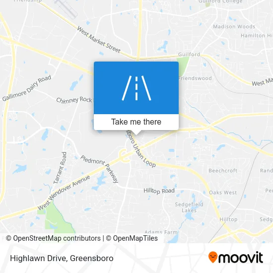 Mapa de Highlawn Drive