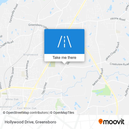 Hollywood Drive map