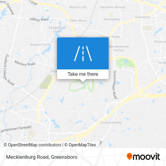 Mecklenburg Road map