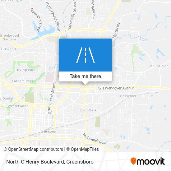 Mapa de North O'Henry Boulevard