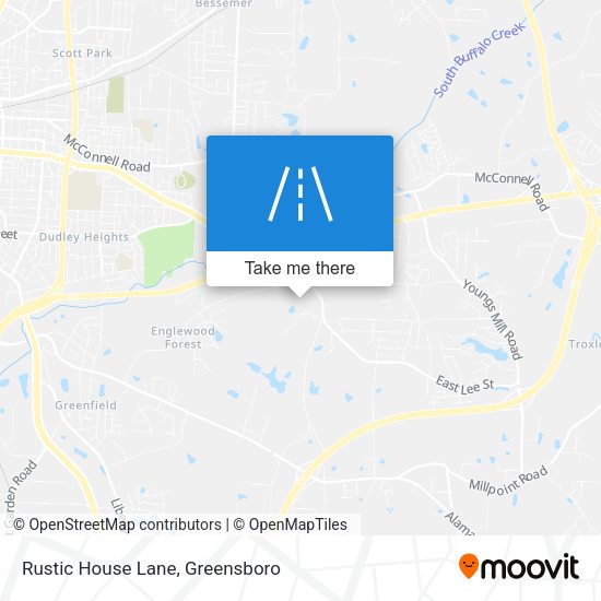 Rustic House Lane map