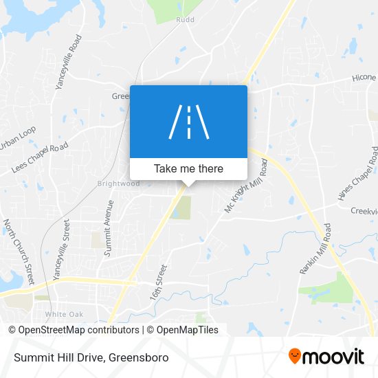 Summit Hill Drive map