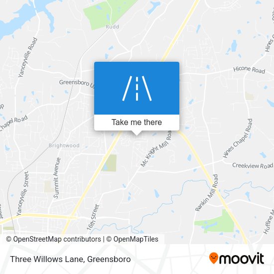 Mapa de Three Willows Lane