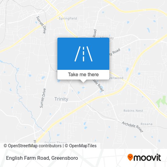 Mapa de English Farm Road