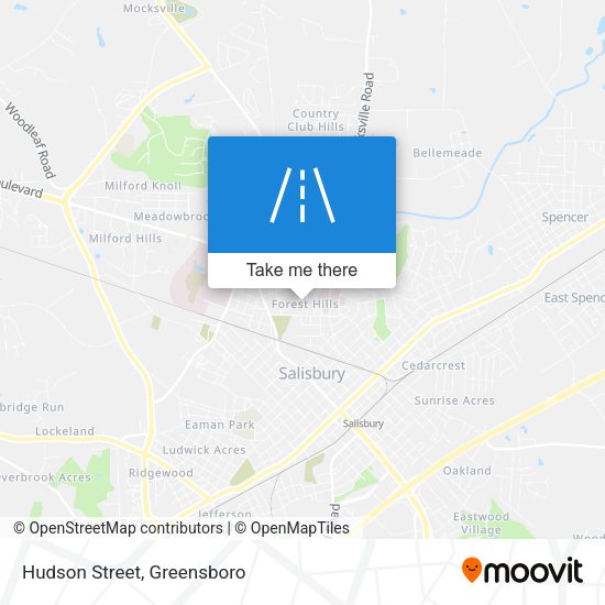 Mapa de Hudson Street