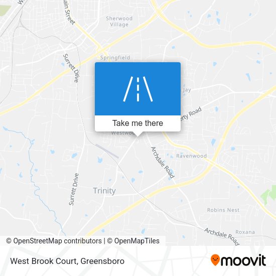 Mapa de West Brook Court