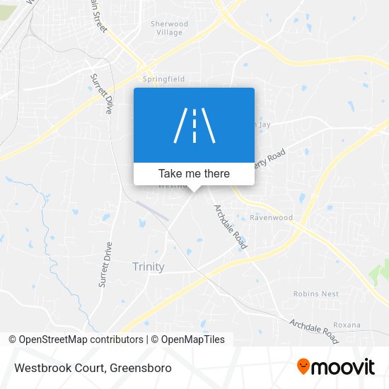 Westbrook Court map