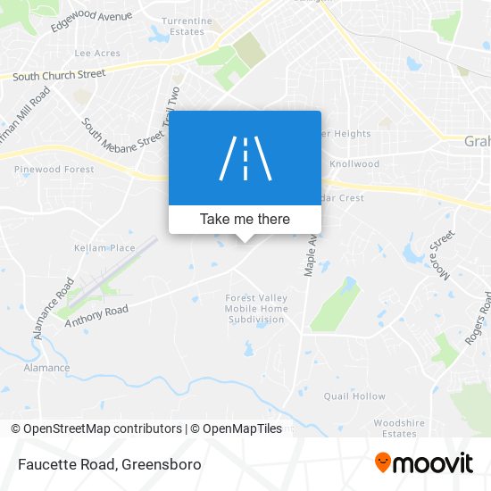Mapa de Faucette Road