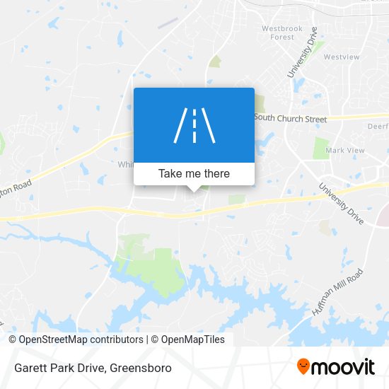 Garett Park Drive map