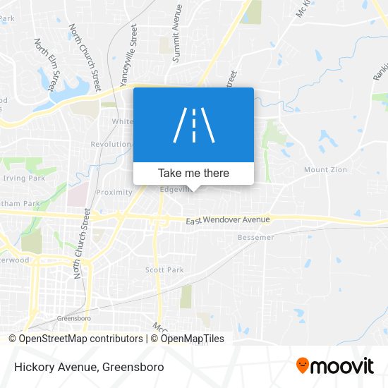 Mapa de Hickory Avenue