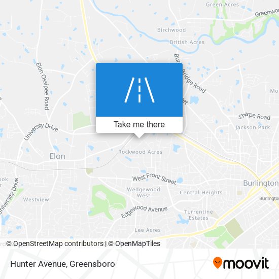 Mapa de Hunter Avenue