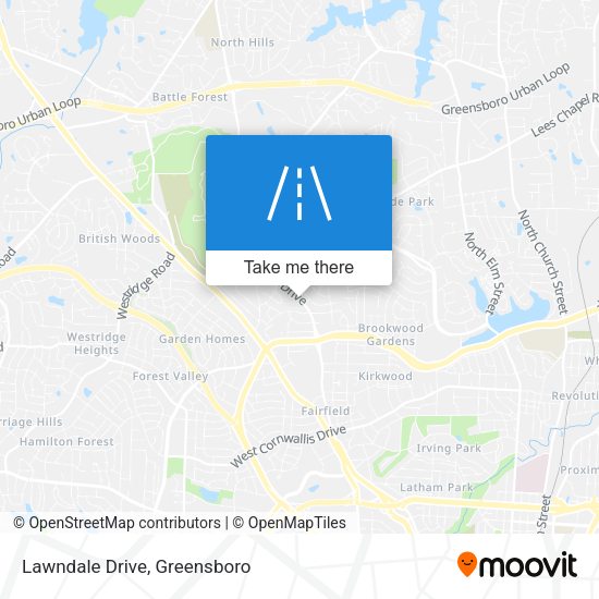 Mapa de Lawndale Drive