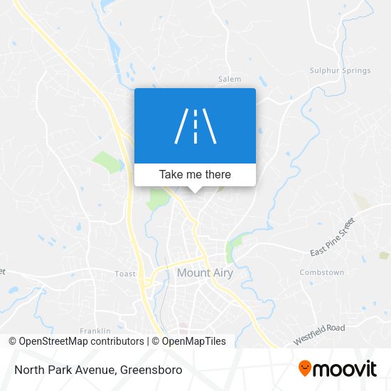 Mapa de North Park Avenue