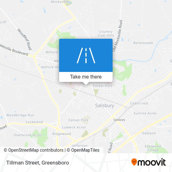 Tillman Street map