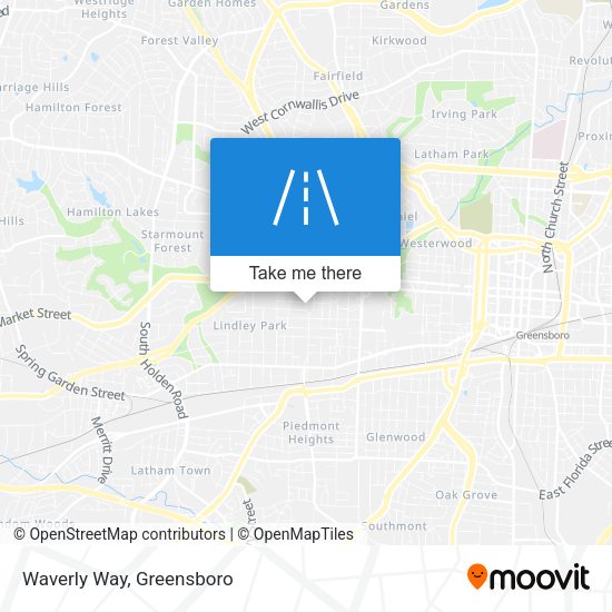 Mapa de Waverly Way