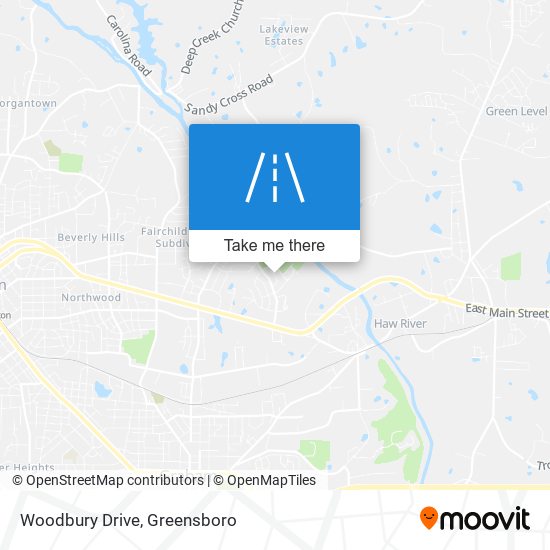 Woodbury Drive map