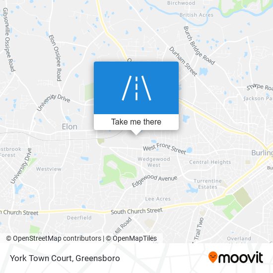 York Town Court map