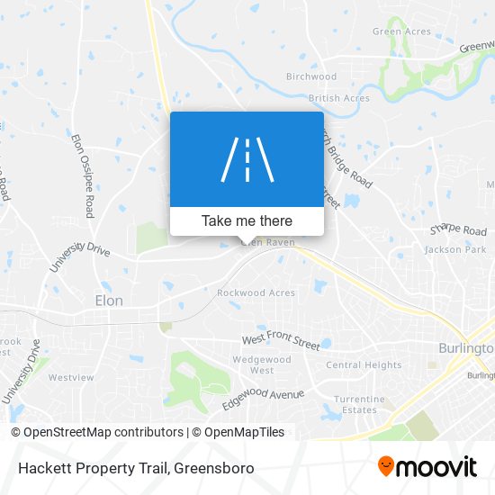 Mapa de Hackett Property Trail