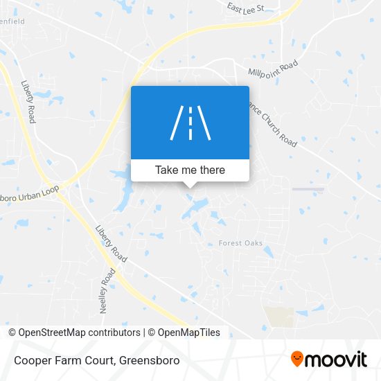 Mapa de Cooper Farm Court