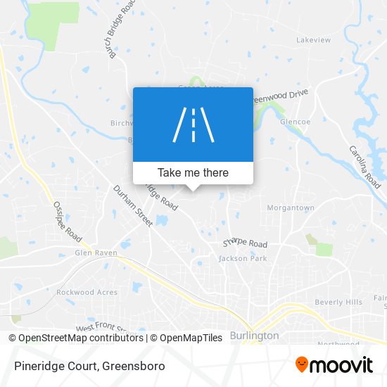 Pineridge Court map