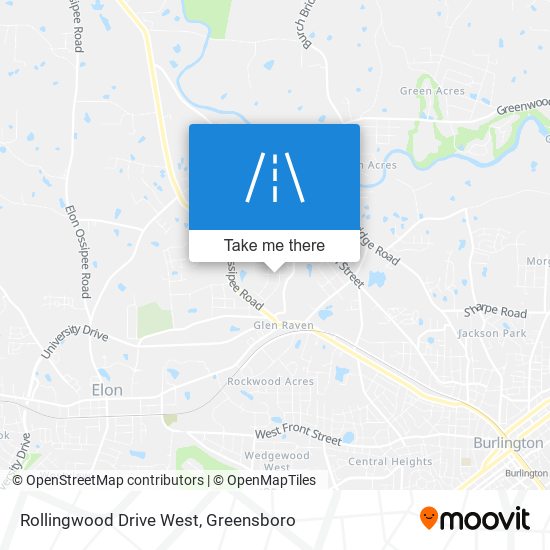 Rollingwood Drive West map