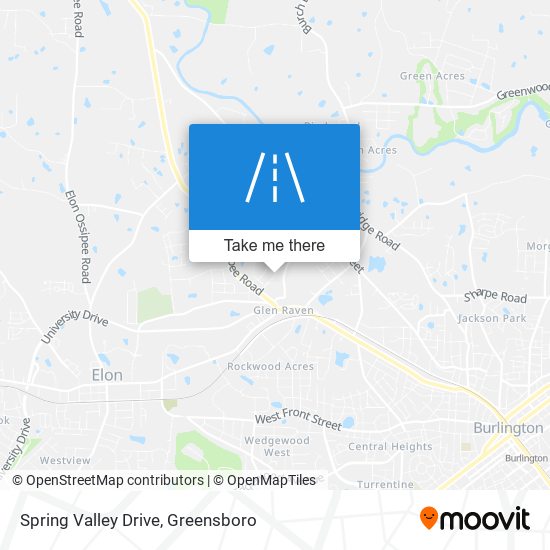 Spring Valley Drive map