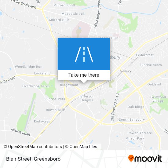 Mapa de Blair Street