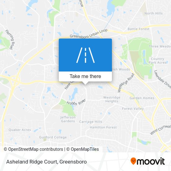 Asheland Ridge Court map