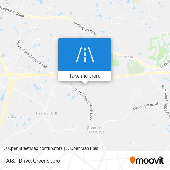 Mapa de At&T Drive
