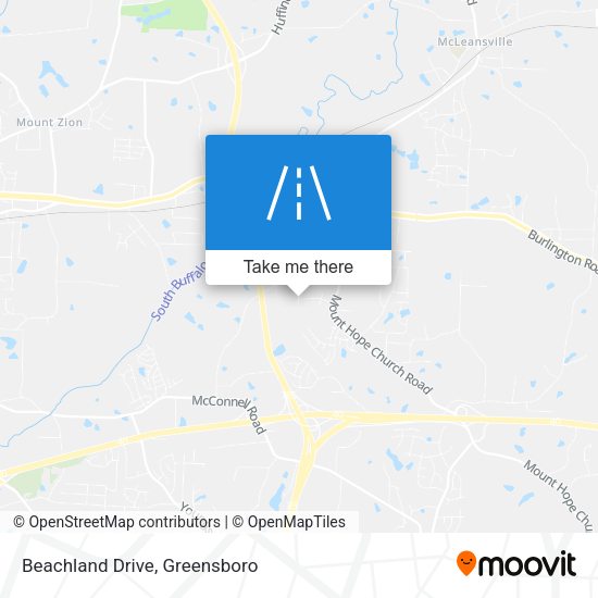 Beachland Drive map