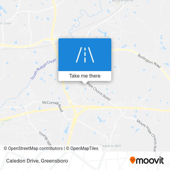 Mapa de Caledon Drive