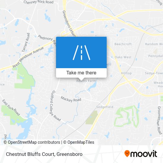 Chestnut Bluffs Court map