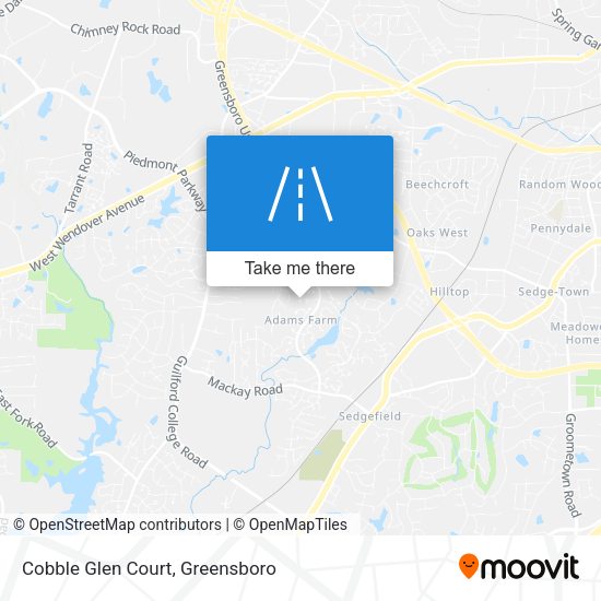 Mapa de Cobble Glen Court